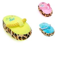 Nobleza Honden piepspeelgoed - Pluche slipper met touw - thumbnail
