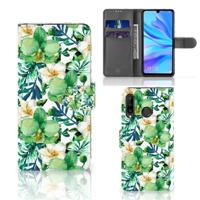 Huawei P30 Lite (2020) Hoesje Orchidee Groen - thumbnail