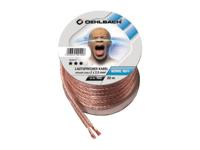Oehlbach Luidsprekerkabel 2 x 1,5 mm², minihaspel 20 m Luidspreker kabel Transparant - thumbnail