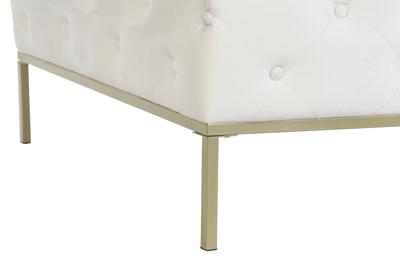 Kruk DKD Home Decor Wit Gouden Metaal 100 x 100 x 45 cm
