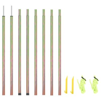 VidaXL Zonneschermpalen 2 st 250 cm gegalvaniseerd staal