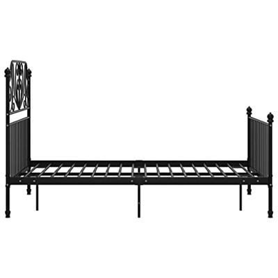 Bedframe metaal zwart 120x200 cm