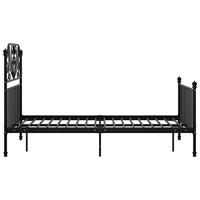 Bedframe metaal zwart 120x200 cm - thumbnail
