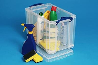Really Useful Box opbergdoos 19 liter hangmappenkoffer, transparant Really Useful Box opbergdoos 19 liter hangmappenkoffer, transparant