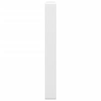 Wandbeugels voor wasbak 2 st rechthoekig staal wit - thumbnail