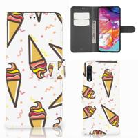 Samsung Galaxy A70 | Book Cover | Icecream | Portemonnee hoesje - thumbnail