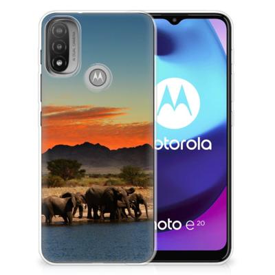 Motorola Moto E20 | E40 | TPU Hoesje | Olifanten