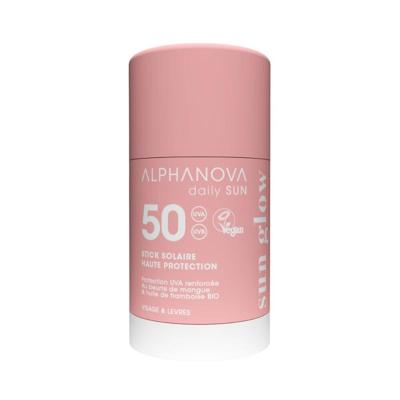 Alphanova Sun Face sun stick sun glow bio SPF50 17 Milliliter
