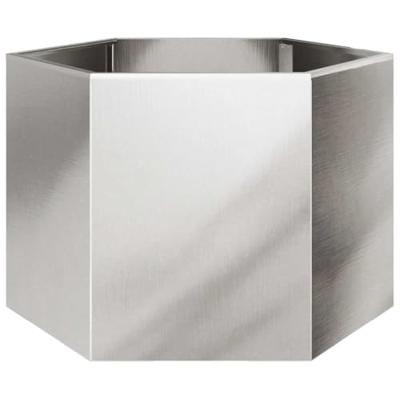 Plantenbak zeshoek 69x60x45 cm roestvrijstaal