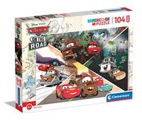 Clementoni legpuzzel super color maxi disney cars, 104st. - thumbnail