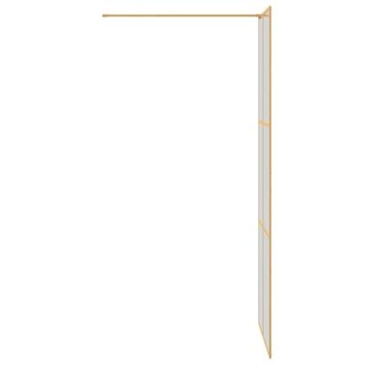 VidaXL Inloop douche wand goud 80 x 195 cm gehard glas