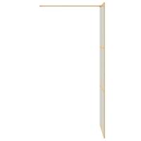 VidaXL Inloop douche wand goud 80 x 195 cm gehard glas - thumbnail