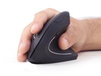 Gembird MUSW-ERGO-01 Ergonomische muis Radiografisch Optisch Zwart 6 Toetsen 1600 dpi Ergonomisch - thumbnail