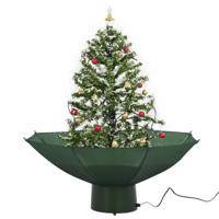 VidaXL Kerstboom sneeuwend met paraplubasis 75 cm groen - thumbnail