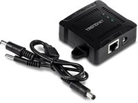 TRENDnet Gigabit PoE-splitter, 1 x Gigabit PoE-ingangspoort, 1 x Gigabit-uitgangspoort, tot 100 m, ondersteunt 5V, 9V, 12V-apparaten, 802.3af PoE-compatibel, PoE-voeding, zwart, TPE-104GS - thumbnail