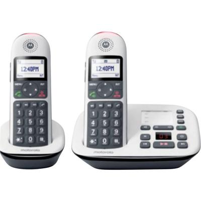Motorola Big Keys Cordless Phone Zwart, Wit