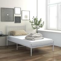Bedframe metaal wit 90x200 cm - thumbnail