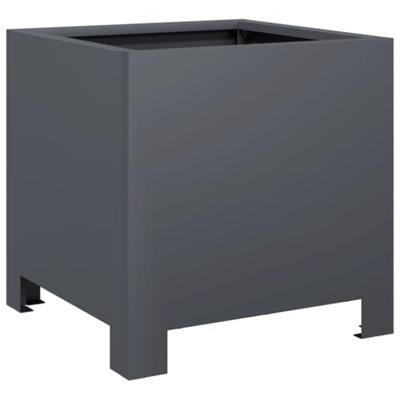 VidaXL Plantenbakken 2 st 30x30x30 cm staal antracietkleurig VidaXL Plantenbakken 2 st 30x30x30 cm staal antracietkleurig
