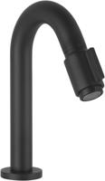 Saqu Essential 2.0 luxe fonteinkraan met C-uitloop mat zwart - thumbnail