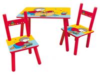 Set met kindertafel en stoelen Fun House T'CHOUPI - thumbnail