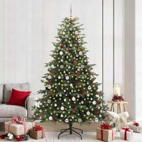 VidaXL Kunstkerstboom groen 240 cm pvc en metaal en plastic - thumbnail