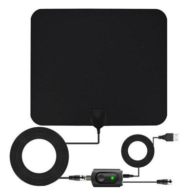 EEN-1002 5dBi/25dBi binnen HDTV-antenne met Sucker VHF170-230/UHF470-862MHz(Black)