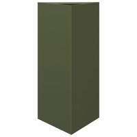 VidaXL Plantenbak driehoek 40x34,5x70 cm staal olijfgroen - thumbnail