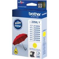 Brother inktcartridge, 1.200 pagina's, OEM LC-225XLY, geel, op blister - thumbnail