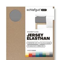 Schlafgut Schlafgut EASY Jersey Elasthan Hoeslaken M - 120x200 - 130x220 128 Grey Mid - thumbnail
