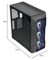 CoolerMaster Case MasterBox TD500 Mesh V2 Black - thumbnail