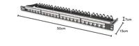 Digitus DN-91422 24 poorten Netwerkpatchpaneel 483 mm (19) 0.5 HE Meerdere kleuren Niet ingericht - thumbnail