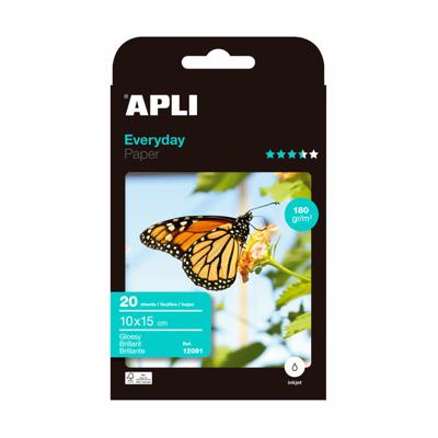 Apli fotopapier Everyday ft 10 x 15 cm, 180 g, pak van 20 vel