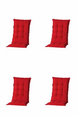 Kissen mona niedrig Basic red (4 stuks) Madison - Madison