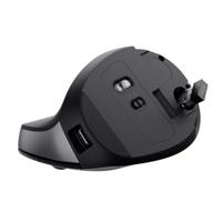 Trust TM-270 Ergonomische muis Draadloos Optisch Zwart 6 Toetsen 800 dpi, 1200 dpi, 1600 dpi, 2400 dpi Ergonomisch, Geluidsarme toetsen, Geïntegreerd - thumbnail