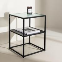 Nohr Bijzettafel 'Ebonie' Glas, 40 x 40cm - thumbnail