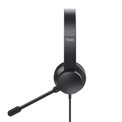 Trust Ayda ENC-headset voor pc (USB) Headset Zwart - thumbnail