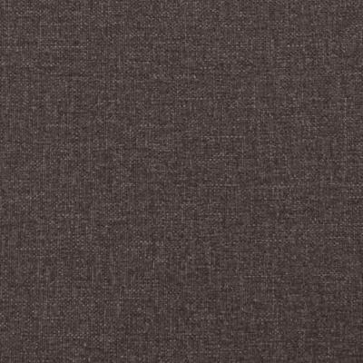 Eetkamerstoelen 2 st stof donkerbruin