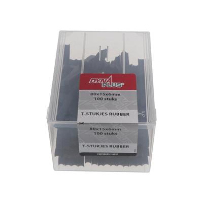DYNAPL. RUBBEREN T-STUKJES/100 DYNAPL. RUBBEREN T-STUKJES/100