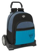 Schoolrugzak met Wielen BlackFit8 California Blauw Zwart 32 x 42 x 15 cm - thumbnail