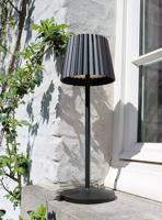Lucide JUSTINE - Oplaadbare Tafellamp Binnen/Buiten - Accu/Batterij - LED Dimb. - 1x2W 2700K - IP54 - Met draadloos oplaadstation - Zwart - thumbnail