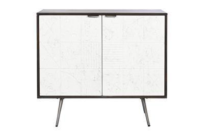 Dressoir DKD Home Decor Wit Bruin Metaal Mangohout 90 x 43 x 80 cm