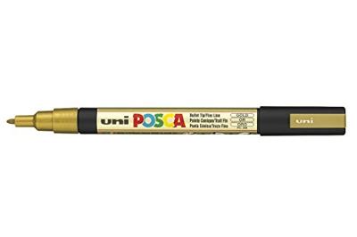 Paintmarker uni posca pc3m f goud | 12 stuks Paintmarker uni posca pc3m f goud | 12 stuks