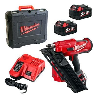 Milwaukee M18 FFN-502C Accu Constructietacker 18V 5.0Ah in koffer - 4933471404
