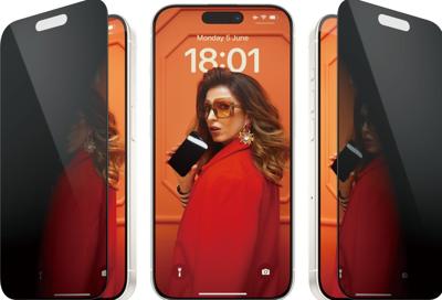 PanzerGlass Privacy P2810 Screenprotector (folie) met privacyfolie Apple iPhone 15 Pro 1 stuk(s)