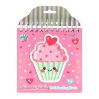Diamond painting & kleur boek, 16x16cm - thumbnail