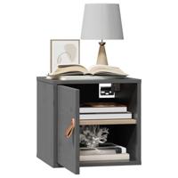 Wandkast 31,5x30x30 cm massief grenenhout grijs - thumbnail