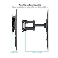 Muursteun voor tv met arm TooQ LP7866TN-B 40 kg - thumbnail