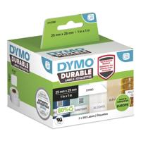 Etiket dymo labelwriter industrieel 25x25 2st wit - thumbnail