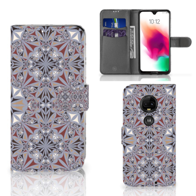 Motorola Moto G7 | G7 Plus | Bookcase | Flower Tiles