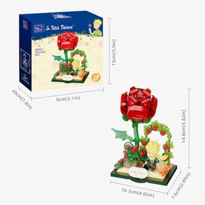 The Little Prince Starry Ride Construction Set Rose 15 cm